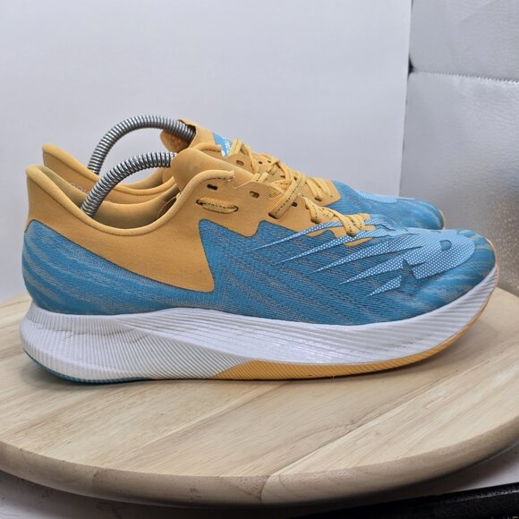 New Balance FuelCell TC Teal/Yellow - Mens US 9 Rrunning Walking Comfort Shoes - Picture 3 of 9